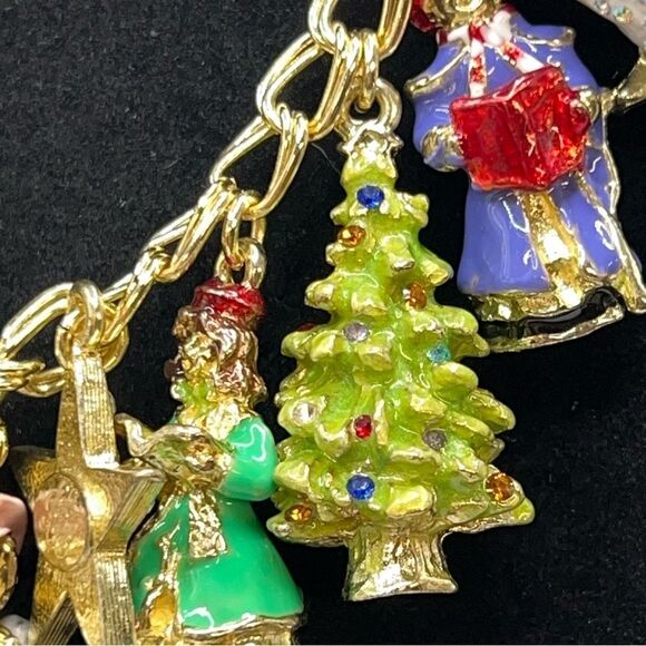 Kirks Folly A Christmas Carol Charm Bracelet Charles Dickens Classic - Picture 3 of 16